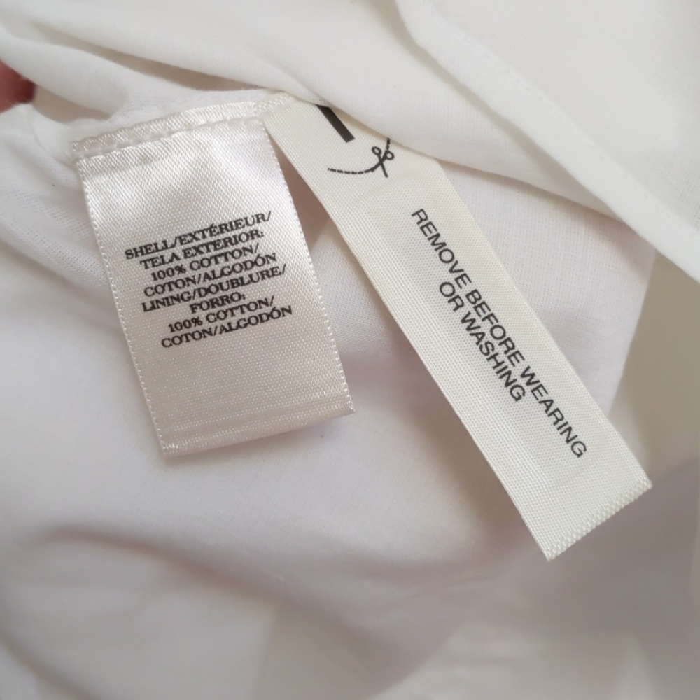 NWT Ann Taylor Eyelet Back Shirt Dress XS - Picture 8 of 8